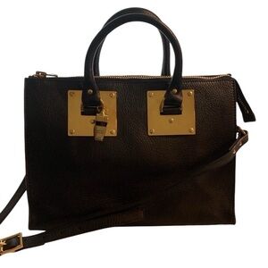 Sophie Hulme Bag Albion Genuine Leather
Box Bag | Black with gold hardware